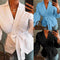 Women's Button Solid Color Shirt