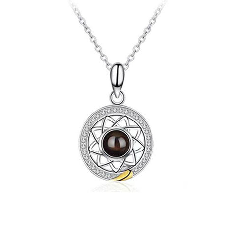 Sun Moon Simple Pendant Clavicle Chain