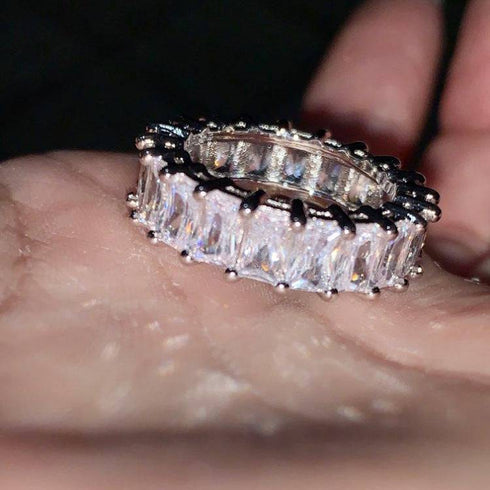 Replica Full diamond zircon ring
