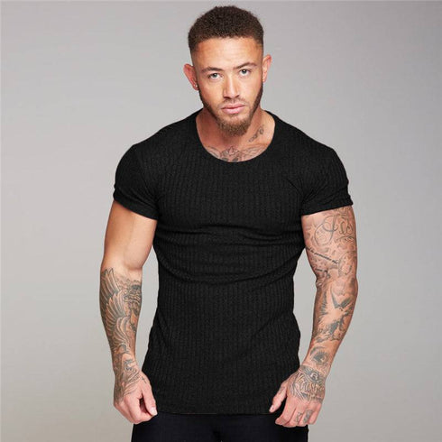 Men's Sports fitness short sleeve T-shirt