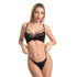 Women's Fashion Temperament Lace Gathered Bra Set lingerie