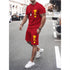 Men's Sports Casual Simple Fashion Short-sleeved Two-piece Suit