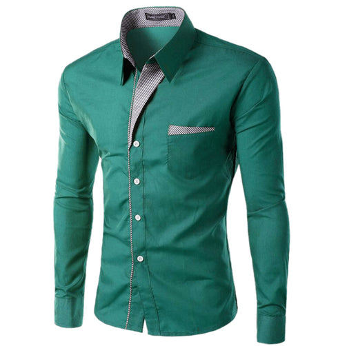 Men's Simple Long Sleeve Shirt