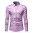 Men's bronzing long-sleeved shirt