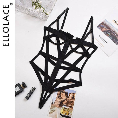 Complicated Craftsmanship Cross-over Sexy Lingerie Bodysuit