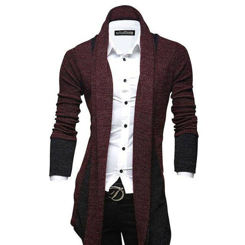 Men's Fashion Mid Length Knit Cardigan