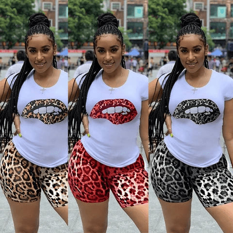 Women's Casual short sleeve Top & Pant