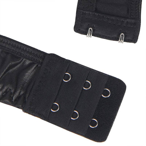 Large Black Zipper Babydoll With Garter