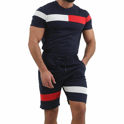 Men's Short-sleeved fitness suit
