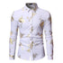 Men's bronzing long-sleeved shirt