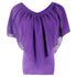 Chiffon Bat Sleeve Stitching T-Shirt Top
