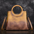 Leather Handbags Hand-Painted Suede Leather Retro