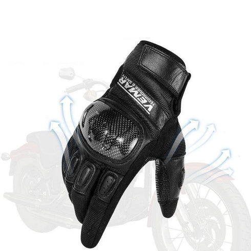 Men's Shock Resistant Carbon Fiber Cycling Gloves