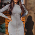 Round Neck Strap Sexy Slim-Fit Breast Display Dress