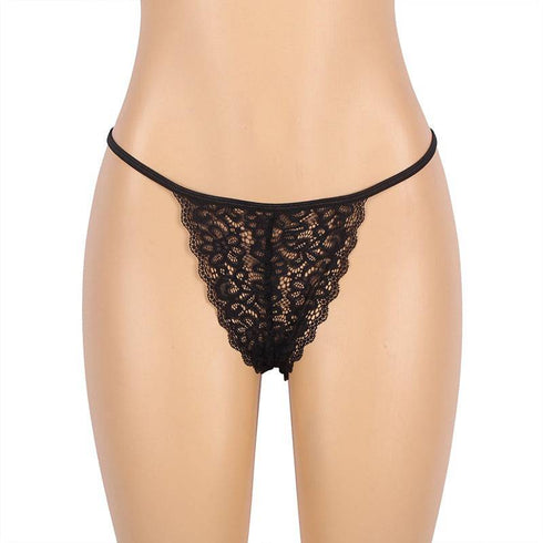 Large Black Zipper Babydoll With Garter