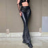 Women's PU Leather High Waist Stretch Fashion Trousers Leggings