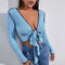 Women's Short T-shirt Top with straps on the chest
