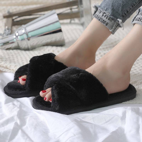Furry Slippers New Autumn And Winter Indoor