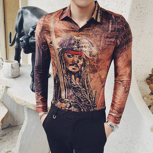 Men's Printed Casual Shirt