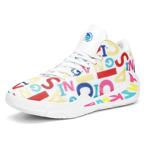 Women's Casual Shoes Couple Graffiti Sneakers Basketball