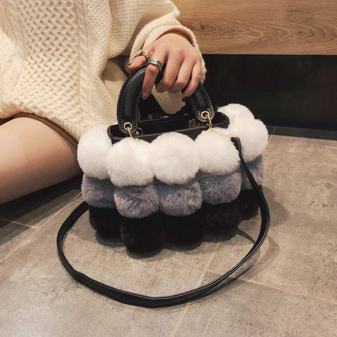 Shoulder Plush Handbags Winter