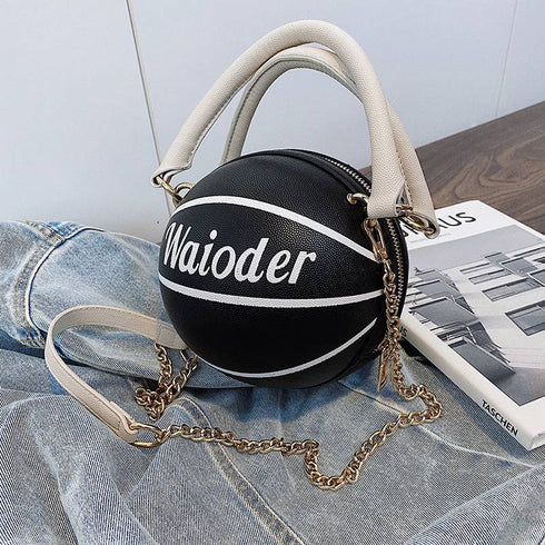 Basketball Shape Handbag Chain Shoulder