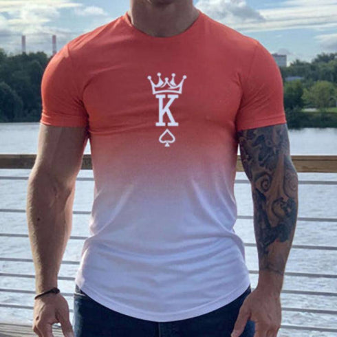 Men's Casual Round Neck Short Sleeve T-shirt