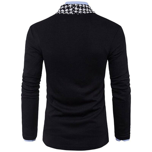 Men's Houndstooth Casual Knitwear Plus Size
