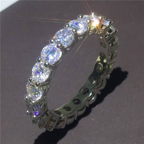 Replica Full diamond zircon ring