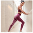 Four-needle Hip-lifting Elastic High-waist Leggings Suit
