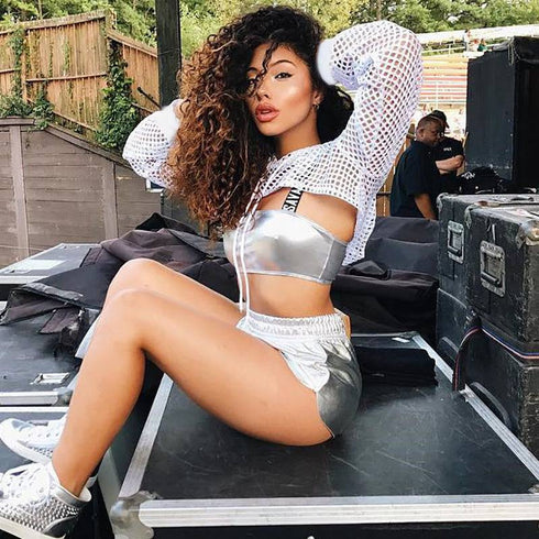 Women's Mesh Hollow Lace-up Sunscreen Blouse Women's T-shirt