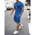 Men's Sports Casual Simple Fashion Short-sleeved Two-piece Suit