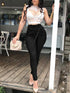 Women Casual Waist Lace-Up Lounge Pants