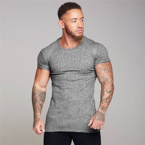 Men's Sports fitness short sleeve T-shirt