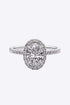 2 Carat Moissanite 18k Platinum-Plated Ring