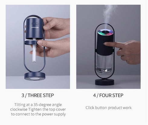 Magic Shadow USB Air Humidifier For Home With Projection Night Lights Ultrasonic Car Mist Maker Mini Office Air Purifier