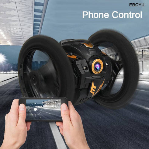 RC Jump Car Remote Control Stunt Car 360° Rotation 27.6 inches 2WD 2.4Ghz With Camera