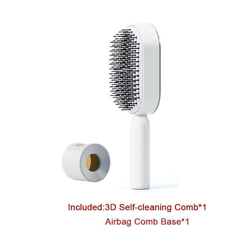 Hair Brush One-key Cleaning Hair Loss Airbag Massage Scalp Comb Anti-Static