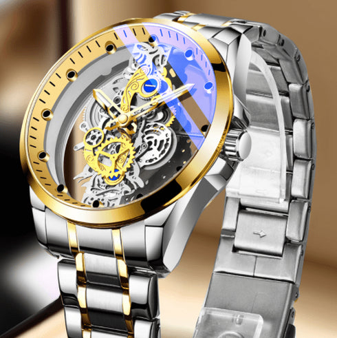 Men's Watch Skeleton Automatic Quartz