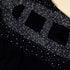 Diamond Inlaid Long Sleeve Nightclub Dress