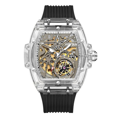Mechanical Watch Men's Fashion Transparent Case Luminous