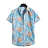 Spring And Summer Men's Beach Flower Hawaiian Shirt