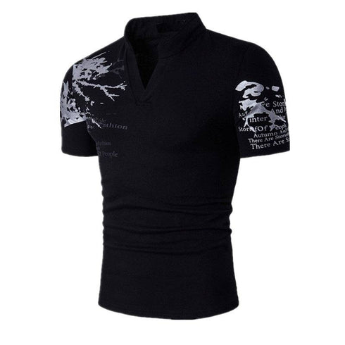 Men's Casual T-shirt Thin Hedging V-neck Slim EsaModa®