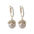 Earrings Female French Net Red 925 Silver Needle Pearl
