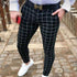 Men's Plaid Striped Casual Pants