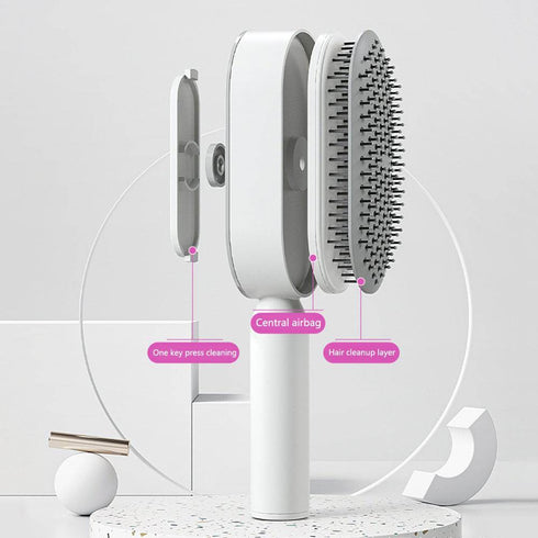 Hair Brush One-key Cleaning Hair Loss Airbag Massage Scalp Comb Anti-Static
