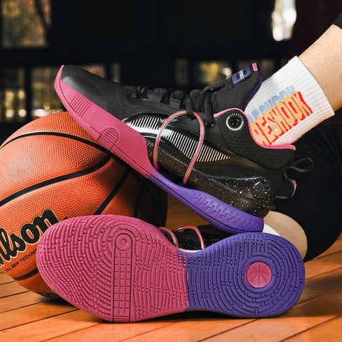 Solid Basketball Shoes Men's And Women's Couple Casual