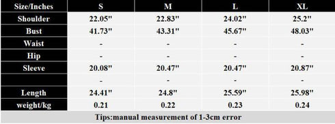 Women's Blue Color Mid-length Round Neck Loose Long Sleeves T-shirt Top