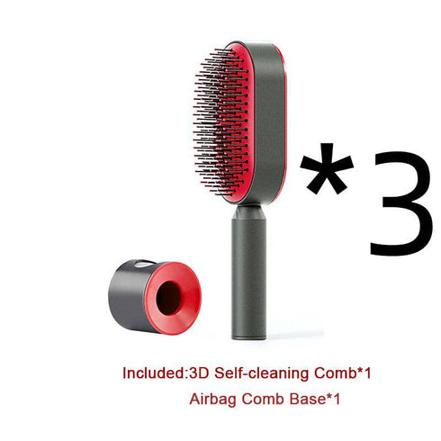 Hair Brush One-key Cleaning Hair Loss Airbag Massage Scalp Comb Anti-Static