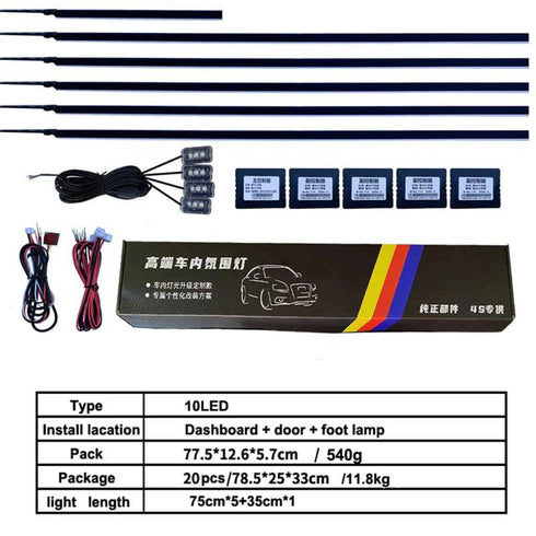 Automotive LED Atmosphere Light Symphony Light Guide